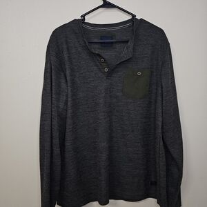 Nomad Charcoal and Olive Casual Button Down Shirt